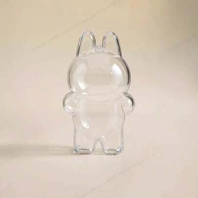 1pc Transparent Acrylic Protective Case For L Bubu Monster Series Figurine - High Clarity Design, With Safety Lock, Durable Anti-Scratch Display Cover, Suitable For Collectors (Figurine Not Included), L Bubu Display Case