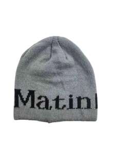 1pc Women's Fashionable Versatile Letter Knit Beanie Hat, Warm Ear Protection, Suitable For Casual Wear, Autumn/Winter