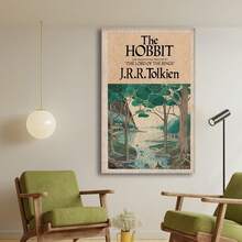 Framed Vintage Hobbit Book Cover Art Print | Bookish Gift For Book Lovers And Bookworm | Vintage Wall Art Decorable | Classic Book Lover Art For New Year, Halloween, Thanksgiving Day, Christmas, For Room Decor, Room Painting, Living Room Painting, Halloween Decor, Bathroom Decor, Home Decor, Wall Decor, Bedroom Decor. - Random Print(隨機印花) - 查看 2