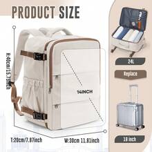 Reiserucksäcke für Herren und Damen, dünne Business-Laptoptaschen, multifunktionale Mehrkammertaschen als Schulranzen für Mittel- und Oberschüler, Handtaschen-Rucksäcke, geeignet für Outdoor-Wanderungen und Camping-Trips, fluggenehmigter tragbarer Cockpit-Taschen, modische Farbkombinations-Rucksäcke für Studenten, und Rucksäcke für Jungen und Mädchen zum Schulweg und zur Arbeit, Handgepäck-Rucksack, fluggenehmigt 40*20*30cm