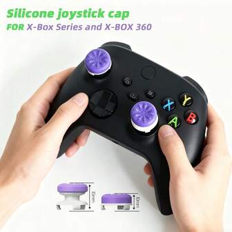 X-Box One Series X/S Game Controller Silicone Joystick Cap,NEW 2PCS Performance Thumb Grip Caps Silicone Analog Stick Caps Cover For X-Box Series X/S Controller Silicone Cap