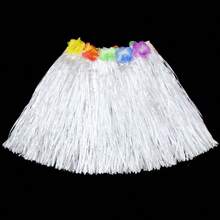 1 套草裙套装，带花头带，30 厘米长夏威夷草裙 - 彩色 - 查看 11