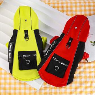 FDOG 1 pieza Ropa para perros con capucha y bolsillo, Ropa de mascota con estilo para perros pequeños