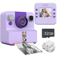 1080P HD Digital Camera Instant Print Camera Set, Suitable For Kids, Portable Multifunctional Children's Photo Printer, Includes Digital Camera, Camera & Accessories, Creative Drawing & Photography Gift, Kid-Friendly Design For 3-12 Years Old Boys & Girls, Cute Portable Gift For Christmas, Birthday, New Year - Multicolor - View 16