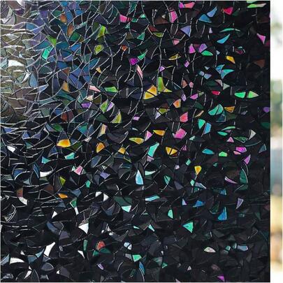 Window Privacy Film One Way Window Tint Home, Blocking Reflective Mirror Film Heat Control, No Static Cling See Out Not In Glass Door Covering, Silver, 17.5x 78.