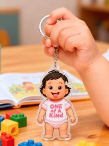 Llavero personalizado, llaveros acrílicos personalizados, colgantes acrílicos, regalo de Navidad, decoración navideña, adornos navideños, adorno colgante personalizado para el automóvil familiar, regalo para padres, abuelos, personajes de dibujos animados personalizados, llaveros acrílicos para uso diario, colgantes acrílicos para mochilas escolares de niños, colgantes de llaves acrílicos para personas mayores y llaveros acrílicos para conmemoraciones familiares