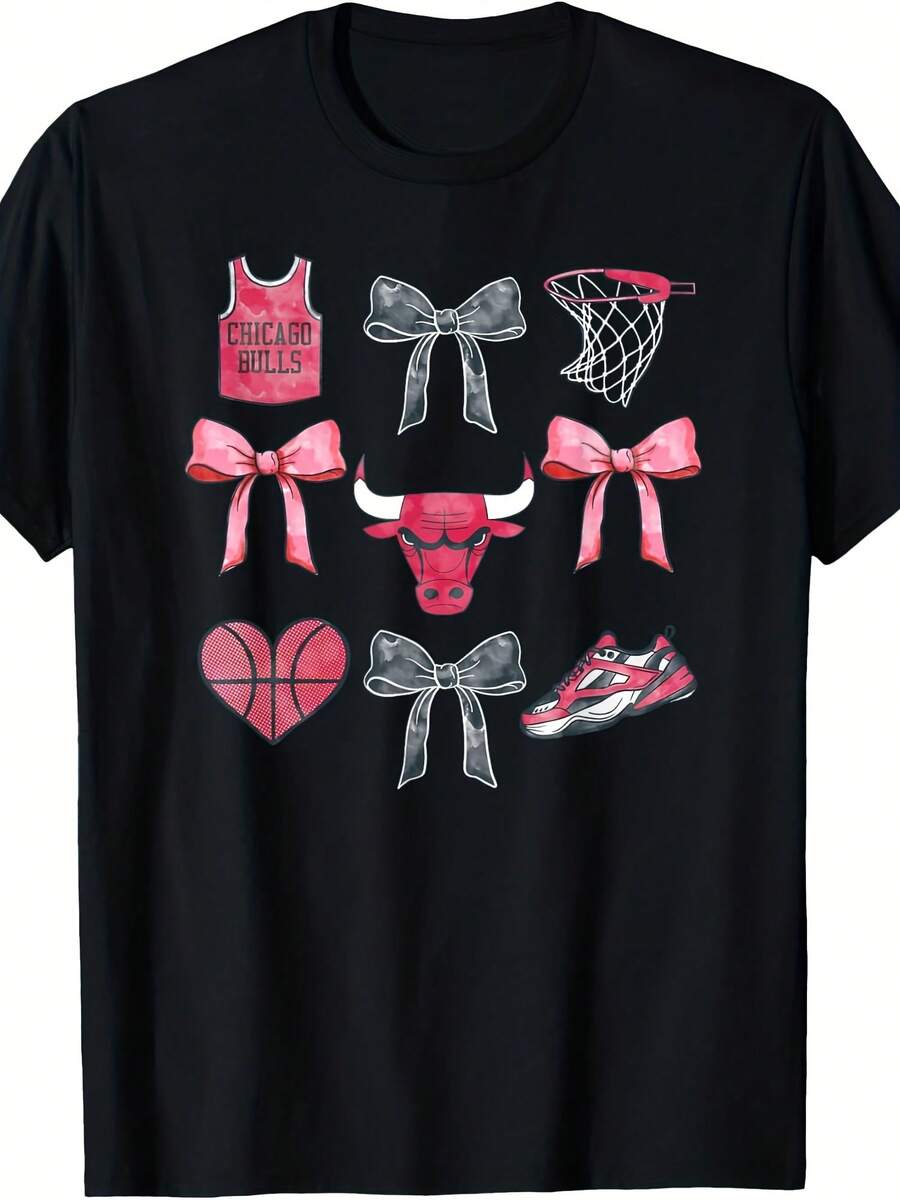 Bow Grid T-Shirt - 款式27 - 查看 1