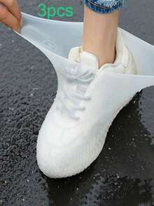 Reusable Rubber Rain Boots Covers, Silicone Waterproof Shoe Covers, Suitable For Rainy Days, For School, Office, Home, Travel And Other Occasions. Waterproof Silicone Outdoor Rain Boots Covers, Walking Shoes Accessories. These Reusable Shoe Covers Are Suitable For School, Office, Home, Travel And Other Occasions. Back To School Supplies. Convenient Handheld Bag For Women. - Multicolor - View 19