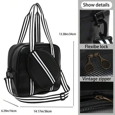 XINGNAN Pekka Badminton Bag, High-Quality New Outdoor Large Capacity Fitness Sports Bag, One Shoulder Diagonal Badminton Racket Bag