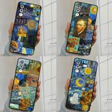 Funda suave de girasol y noche estrellada de Van Gogh compatible con Apple  16 11 15 Pro Max Plus X XR 7 8 SE 2022 SE3 SE2 16E, cubierta compatible con funda  17 Pro Max, funda  17 Pro, funda  17, funda  16, funda  16 Pro Max, funda  15 - 2 - Ver 6