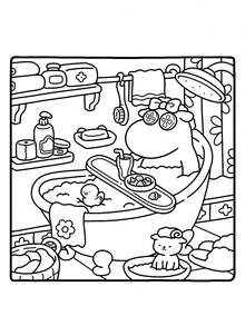 1 pieza Amigos acogedores: Libro para colorear de Coco con personajes de animales súper lindos en momentos de higge acogedor para relajación, regalo para niños, libros para colorear de dibujos animados lindos, regalos, juguetes para niñas y niños adolescentes (regalo de Navidad)