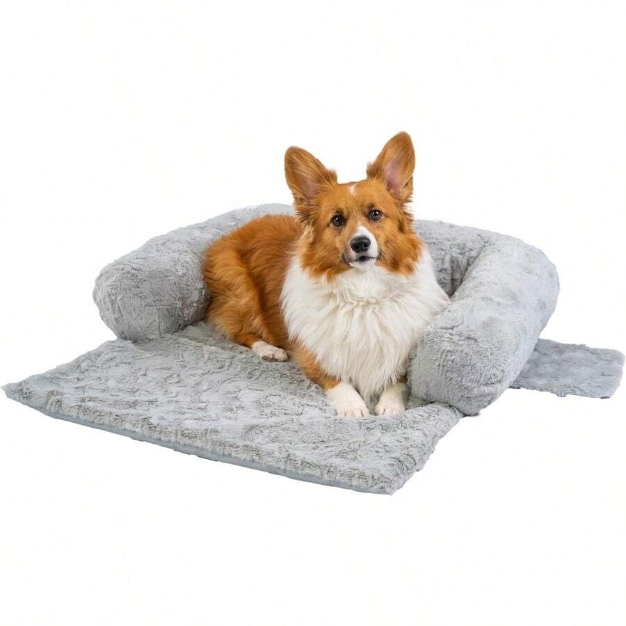Best Friends By Sheri Calming Shag Dog Blanket Ultra Soft Faux Fur Pet Throw Anxiety-Relief Lightweight Warm Bed Cover For Dogs And Cats Machine Washable Candy Pink 40" X 50" - 棉花糖粉紅色+26" x 30" - 查看 1