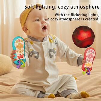 Baby Special Remote Control Multi-Language Analog Remote Control Red Remote Control Green Remote Control Baby Puzzle Toys Baby Voice And Light Toys Multi-Scene Use (Without Battery)