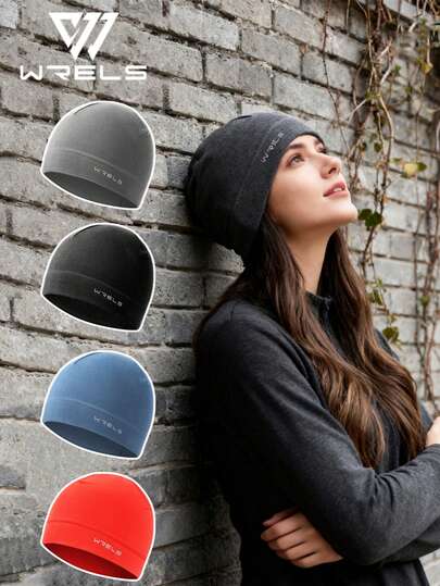 WRELS 1 pezzo WRELS Paraorecchie antivento autunnali e invernali, berretto di colore unito caldo e piccolo, fodera per casco, antivento e caldo, berretto antivento e caldo per l'autunno e l'inverno con paraorecchie per proteggere le orecchie, adatto per ciclismo, sci, motocicletta, corsa e sport all'aperto