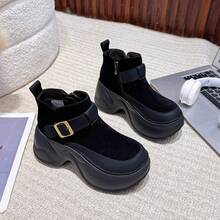 Women Mid-Calf Boots - 棕色 - 查看 3