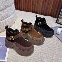 Women Mid-Calf Boots - 棕色 - 查看 6