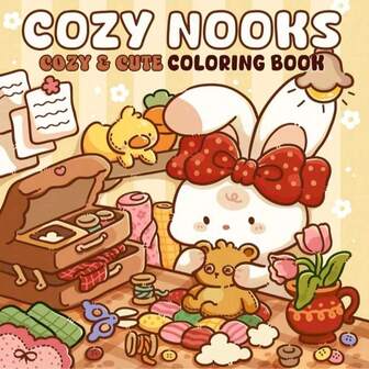 1pc COZY NOOKS Coco Coloring Book For Adults And Kids, Bold And Easy, Simple And Big Designs For Relaxation Coloring Books Christmas, Halloween Gift, Birthday Present, Children's Day, Student Supplies, Back To School Supplies, School Supplies[ Hand Drawn Must-Have ]Coloring Book Drawing Coloring Books With Zero Foundation Copying,