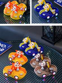 【夏季宝宝必备】儿童洞洞鞋夏季男童女童室内浴室洗澡【软底耐磨】卡通一鞋两穿凉拖鞋【2025新款】中大童凉拖鞋户外运动旅游度假潮牌宝宝凉拖鞋 - 藍色 - 查看 8