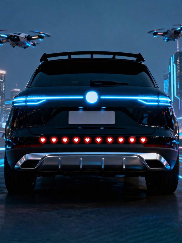 10pcs Reflective Stickers For Motorcycle, Car, Truck, Personalized Reflective Decals, Suitable For Gifts On Holidays, Valentine's Day, Christmas, Mother's Day, Father's Day, Thanksgiving, New Year, Wedding