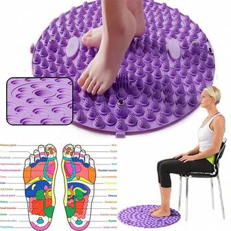 1pc Acupressure Massage Foot Pad, Health Walking Pressure Board, Foot Massage Mat, Foot Yoga Acupressure Training Mat Accessory