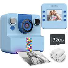 1080P HD Digital Camera Instant Print Camera Set, Suitable For Kids, Portable Multifunctional Children's Photo Printer, Includes Digital Camera, Camera & Accessories, Creative Drawing & Photography Gift, Kid-Friendly Design For 3-12 Years Old Boys & Girls, Cute Portable Gift For Christmas, Birthday, New Year - Multicolor - View 14