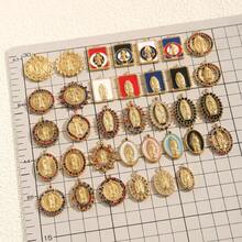 1 szt. Stal nierdzewna 18K pozłacana olejkiem kroplowym i diamentami, wielostylowe wisiorki DIY, zawieszki z zawieszkami, akcesoria do tworzenia biżuterii, akcesoria do tworzenia biżuterii damskiej ze stali nierdzewnej, biżuteria damska ze stali nierdzewnej, akcesoria damskie, odpowiednie do codziennego noszenia przez kobiety i na okazje, na prezent - wisiorek - Zobacz 2