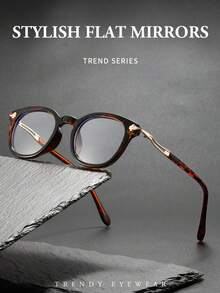 Fashionable Metal Frame Glasses, & Versatile Clear Lens Glasses - Clear - View 6