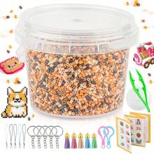 5000pcs/18000pcs 2.6mm Fuse Bead Craft Kit With Accessories, DIY Mosaic Puzzle Board - Beans Style 1 - View 10