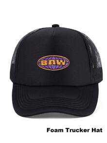 1顶男女通用BAWW刺绣棒球帽，高尔夫球帽，返校季，复古水洗可调节棒球帽，适合棒球比赛、篮球、秋季穿着，运动风格，美国精神，90年代风格，亮色，无帽檐，户外可调节防晒休闲帽，适合旅行、海滩度假，男士遮阳帽，Y2K风格青年帽 - 純色 - 查看 13