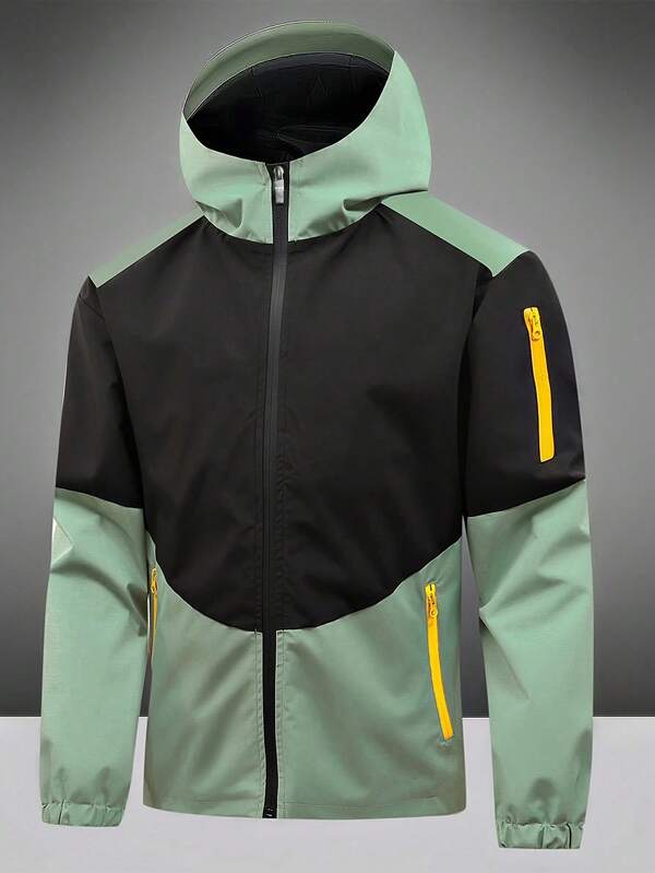 Veste softshell capuchonnée pour hommes pour l'extérieur, la randonnée, l'escalade, l'aventure, toutes saisons