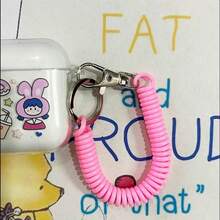 Apple Bluetooth Earphone Protective Case, Transparent Rabbit Girl Pro Case, In Stock