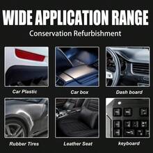 Tire Wax - Durable Tire Shine Restorer, Covers Whitening, Prevents Cracking & Aging, Renews Plastic Parts, Covers Scratches, Maintenance Paste For Cars, Bicycles & Motorcycles - 1 Piece + Sponge - View 8