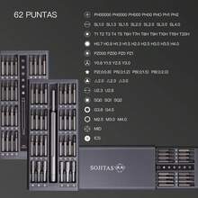 67 en 1 Juego de Desarmadores Precisión con 62 Puntas, Kit Reparación Destornilladores para Celulares, Laptop, Controles, Cámara y Reloj Herramientas con Caja Magnética - 1 - Ver 2