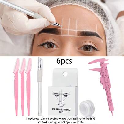 6 piezas Regla de plástico mini para cejas, herramienta de regla para dibujar cejas, regla de plástico de calibre vernier de doble escala mini, calibre vernier con microengraved para tatuaje de cejas, maquillaje y regla, rosa, regla de cejas portátil de plástico, calibre vernier, regla de tatuaje, regla, recortador de cejas, herramienta de medición de maquillaje permanente, herramienta de maquillaje, regla de tatuaje de cejas + línea de posicionamiento de cejas tinta negra, económico, regalo de Navidad, cosméticos, herramientas de maquillaje, artículos baratos, regalo, regalo para mujer, regalo de Navidad, regalos, viaje, cosas baratas, artículos esenciales de viaje