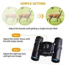 Night Vision Binoculars Compact Binoculars With Carrying Bag Long-Range Exploration Tools For Stargazing Outdoor Cruise Backyard - 100x22 - View 5