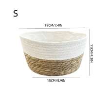 3PCS Straw Pot, Minmalist Soiid Coior Plant Container For Home