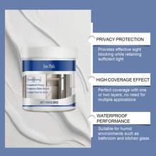 Water-Based Frosted Glass Paint, Waterproof, Sunproof, Oil-Based Paint Renovation, Maintenance, Coverage, Frosted Glass Coating