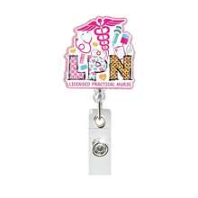 1pc NURSE + Syringe Retractable Badge Reel, Nurse/Doctor Gift - Multicolor - View 16