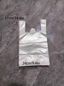 100 Stück/200 Stück/400 Stück Plastiktüten, Einweg-Müllbeutel geeignet für Büro, Auto, Rückkehr zur Schule, Schreibtisch, Küche, Badezimmer, Zuhause, Haushaltsbedarf