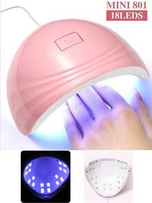 LULAA 15pcs Manicure Set: UV Gel Nail Lamp, Nail File, Cuticle Pusher, Nail Dust Brush, Buffing Block, Cuticle Nipper - Multicolor - View 4