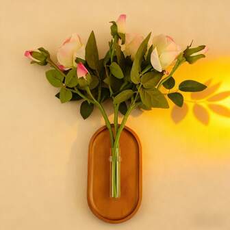 Bathroom Wall Decoration Hanging, Hanging Flower Stand, Easy To Install With Accessories (With Installation Tools + Spare Screws X1), Customizable Installation Position, Different Shapes, Suitable For Bathroom, Home, Restaurant, Festival, Increase Atmosphere, Bathroom Plant Container, Hanging Preserved Flowers On The Wall, The Homepage Video Is The Assembly Step-By-Step