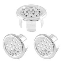 10pcs Stainless Steel Sink Overflow Cover, Decorative Sink Drain Cover With Knob, Leak-Proof And Easy To Install Bathroom And Kitchen Sink Overflow Plug, Modern Sink Accessories Bathroom Accessories Bathroom Tools - Multicolor - View 2