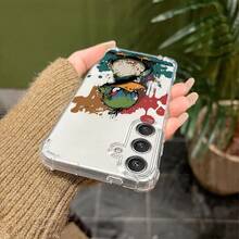 Funda de Teléfono Temática de Patito Amarillo Artístico, Diseño Transparente en Blanco, Adecuada para Varios Modelos de  Galaxy, Ofrece Protección Antigolpes y Estilo Estético Cósmico, Funda de Teléfono de Moda, Funda Protectora Duradera - Mezcla de colores - Ver 4