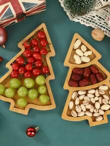 2 Stücke/1 Stück wiederverwendbare Weihnachts-Holztablett, Hirschgeweih-förmiges Tablett, Hirschgeweih-förmige Untersetzer, geeignet für Sushi, Obst, Snacks und Feiertags-Tischdekoration, wiederverwendbares Dessert-Präsentationstablett, Untersetzer, geeignet für Weihnachtspartys und Feiertags-Zusammenkünfte, Tischzentrum, Weihnachts-Heimdekoration