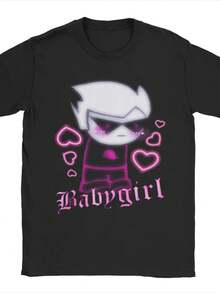 Oversized T-Shirt Babygirl Hal Strider Manga Homestucked T-Shirts Hippie Tshirt For Mens Summer Printed Short Sleeve Tees - Đen 1 - Xem 1