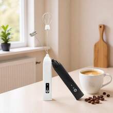 Handheld Blender Coffee Milk Frother USB-Rechargeable Hand Frother 3-Speed Adjustable Handheld Milk Frother For Cappuccinos Hot Chocolate Milkshakes