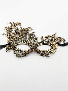 Mặt nạ ren Giáng sinh trang trí tiệc hóa trang, mặt nạ che mắt ren gợi cảm có lá vàng - Nhiều màu - Xem 10