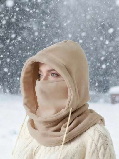 1 Stück minimalistische Multifarbige Sturmhaube, Skimaske mit Vollgesichtsabdeckung, rutschfester Saum, warm & atmungsaktiv aus Fleece, unisex für Radfahren, Pendeln & täglichen Herbst/Winter Gebrauch