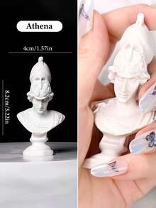 Vintage Plaster Statue Photography Props, Holding Props Finished Product Photography Background, Relief Photo Props Desktop Decor - White - View 18