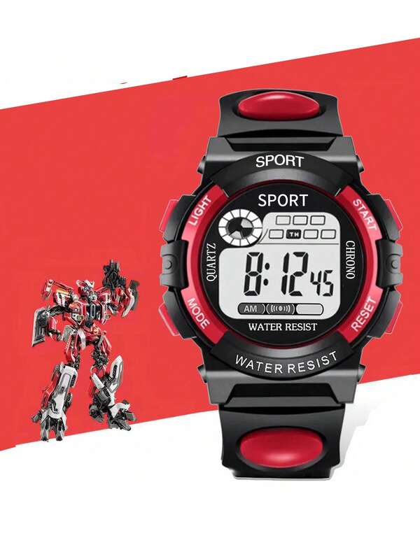 1 pieza Reloj digital electrónico unisex, reloj multifuncional ajustable para estudiantes, adecuado para mostrar la hora/calendario diario, gran regalo para días festivos